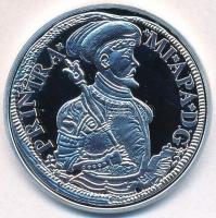 DN Magyar tallérok utánveretben - Apafi Mihály tallérja 1663 Ag emlékérem tanúsítvánnyal (20g/0.999/38,6mm) T:PP