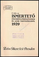 1929 Zeiss Ikon katalógus fényképezőkészülékekről és azok tartozékairól, képekkel illusztrált, 80p