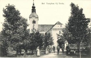 Torda, Turda; Újtordai Református templom, kiadja Füssy József / Calvinist church