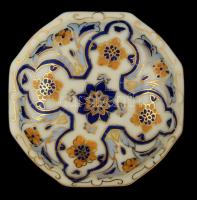 Zsolnay dobozka, kézzel festett, jelzett, hibátlan, d:8,5 cm