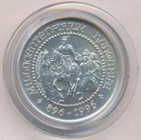 1996. "Millecentenárium - Magyarország ezeregyszáz éves" jelzett Ag emlékérem (6g/0.835/27...