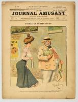 1902 Journal Amusant No. 170, journal humoristique - francia nyelvű vicclap, illusztrációkkal, 16p / French humor magazine