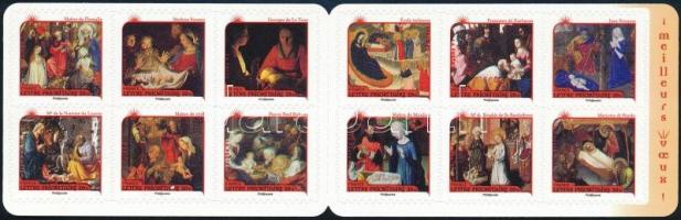 Karácsonyi festmények öntapadós bélyegfüzet, Christmas paintings self-adhesive stamp-booklet
