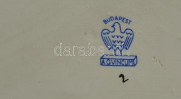 Aquincumi csikós legény kézzel festett, jelzett, hibátlan, m:27 cm