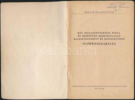 1955 MÁV Pályafenntartási, pálya- és hídépítési szakszolgálat balesetelhárító és egészségvédő óvóren...