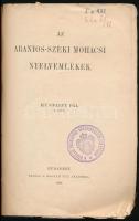 Hunfalvy Pál: Az aranyos-széki mohácsi nyelvemlékek. Értekezések a Nyelv- és Széptudományok Köréből ...