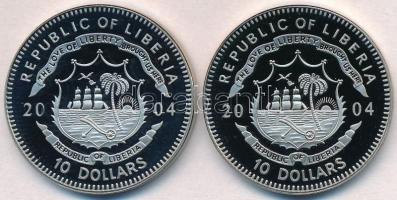 Libéria 2004. 10$ "Szabadság pillanatai - Ceausescu diktatúrájának bukása 1989" multicolor...