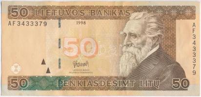 Litvánia 1998. 50L T:III szép papír Lithuania 1998. 50 Litu C:F nice paper