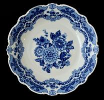 Wallendorf Echt Kobalt tál, jelzett, hibátlan, d: 27 cm