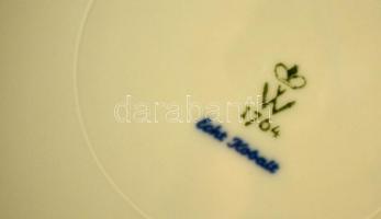 Wallendorf Echt Kobalt tál, jelzett, hibátlan, d: 27 cm