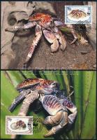 WWF Coconut crab set on 4 CM WWF: Pálmatolvaj sor 4 db CM-en