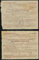 1950 Terménybeadási és gabonalap + 2db zsírbeadási igazolólap