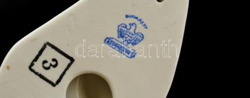 Aquincumi kisfiú a nyuszival, kézzel festett, jelzett, hibátlan, m:12 cm