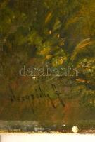 Neogrády jelzéssel: Virágszedők. Olaj, vászon, 60×80 cm