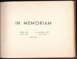 In Memoriam Korda Béla és K. Kollmann Jenő mappa, 31 db ex librisszel