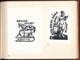 In Memoriam Korda Béla és K. Kollmann Jenő mappa, 31 db ex librisszel