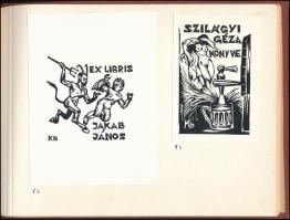 In Memoriam Korda Béla és K. Kollmann Jenő mappa, 31 db ex librisszel