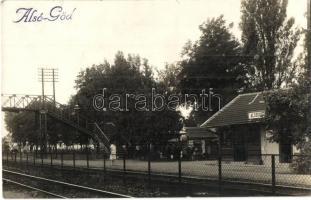 1923 Alsógöd, Vasútállomás, photo (EK)