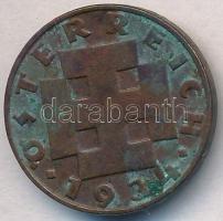 Ausztria 1934. 2gr Br T:2 patina
Austria 1934. 2 Groschen Br C:XF patina
Krause KM#2837