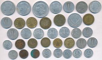 1923-1980. 37db-os vegyes fémpénz tétel, benne Ausztria, Németország / Weimari Köztársaság, NDK és F...
