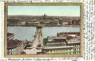 Budapest, Lánchíd, Schön & Maison kiadása (EM)