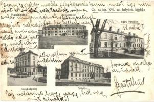 Budapest VIII. XVI. sz. helyőrségi kórház, konyhaépület, főépület, anyagraktár, tiszti pavilon (fl)