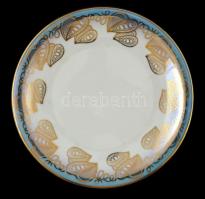 Bavaria teáscsésze és alj, süteményes tányér, matricás, jelzett, hibátlan, d:19,5 cm