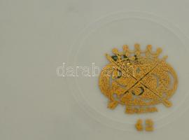 Bavaria teáscsésze és alj, süteményes tányér, matricás, jelzett, hibátlan, d:19,5 cm