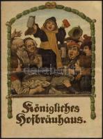 1911 Müncheni söröző grafikus étlapja. / 1911 München beer-house graphic menu