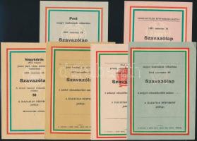 1950-1967 Országgyűlési és tanácsi választások szavazólapjai