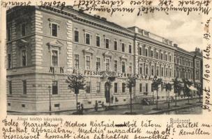 Budapest VI. Andrássy út, Állami felsőbb leányiskola, Lohonyai J. kiadása (EK)
