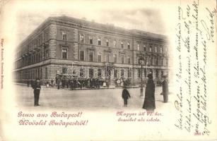 1899 Budapest VI. Andrássy út, Erzsébet női iskola, Edgar Schmidt kiadása (EK)