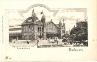 Budapest VI. Nyugati pályaudvar, vasútállomás, Schwarcz Jakab kiadása