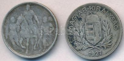 1896KB 1K Ag "Millenium" + 1927. 1P Ag T:3,2-