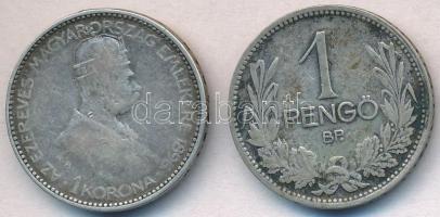 1896KB 1K Ag "Millenium" + 1927. 1P Ag T:3,2-