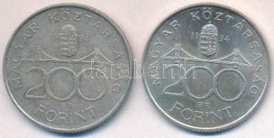 1994. 200Ft Ag "Deák" (2x) T:2