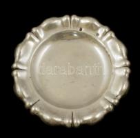Ezüst(Ag) hullámos peremű tálka, jelzett, d: 13 cm, nettó: 53 g