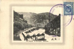 Colombia, El Charquito, Rio Bogota / hydroelectric power plant, TCV card (EK)