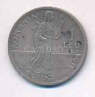 Románia 1912. 1L Ag "I. Károly" T:3 
Romania 1912. 1 Lei Ag "Carl I" C:F 
Krau...