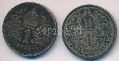 Ausztria 1898-1915. 1K Ag "Ferenc József" (2x) T:2-,3 patina
Austria 1898-1915. 1 Corona ...