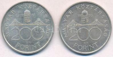 1993. 200Ft Ag "MNB" (2x) T:2
Adamo F13