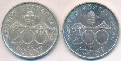 1994. 200Ft Ag "Deák" (2x) T:2
