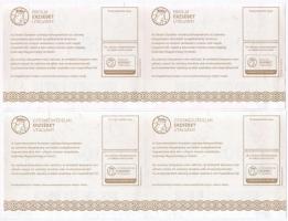 2016. "Iskolai Erzsébet Utalvány" 0Ft értékben (2x) "MINTA" felülbélyegzéssel ös...