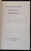Weöres Sándor: Tizenegy szimfónia. Bp., 1973, Szépirodalmi Könyvkiadó. Első kiadás.ALÁÍRT! Kiadói ka...