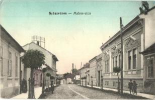 Szászváros, Broos, Orastie; Malom utca / street view (EK)