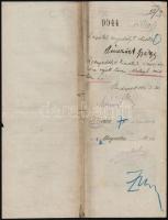 1914 Kis J. Jenő Beton-, Czementáru, és Terraczitgyárának levele, díszes fejlécű papíron, Bp., Vízmű...