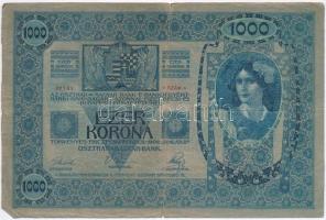 1902. 1000K (3x) mindhárom felülbélyegzés nélkül T:III,III-