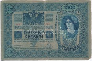 1902. 1000K (3x) mindhárom felülbélyegzés nélkül T:III,III-