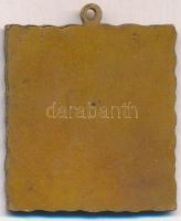 1936. "Erdélyi Szépmíves Céh" zománcozott szögletes Br medál (30x33mm) T:2