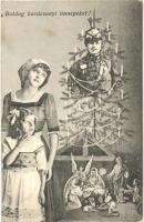 Boldog Karácsonyi ünnepeket! / WWI military Christmas greeting card